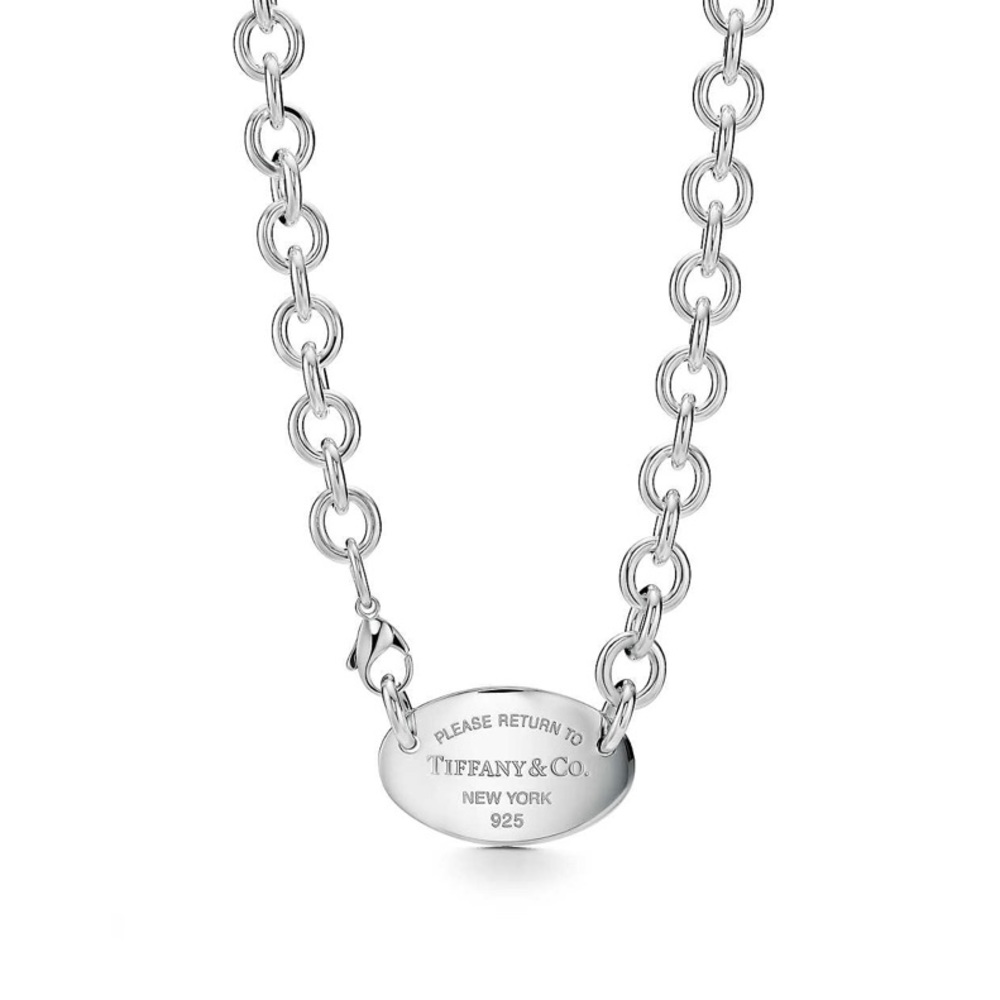 Return to Tiffany Oval Tag Necklace